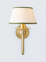 John Lewis John Lewis Trevelyan Wall Light, Antique Brass/Avocado- Buy online at McGrocer