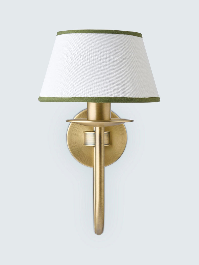 John Lewis Trevelyan wall light antique brass avocado, imported from the UK