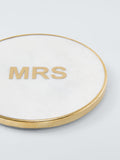 John Lewis white marble brass Mrs coaster, imported from the UK