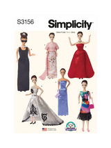 John Lewis Simplicity 29cm Fashion Doll Clothes Sewing Pattern S3156- Buy online at McGrocer