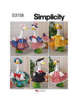 John Lewis Simplicity Porch Geese Outfits Sewing Pattern S3158- Buy online at McGrocer