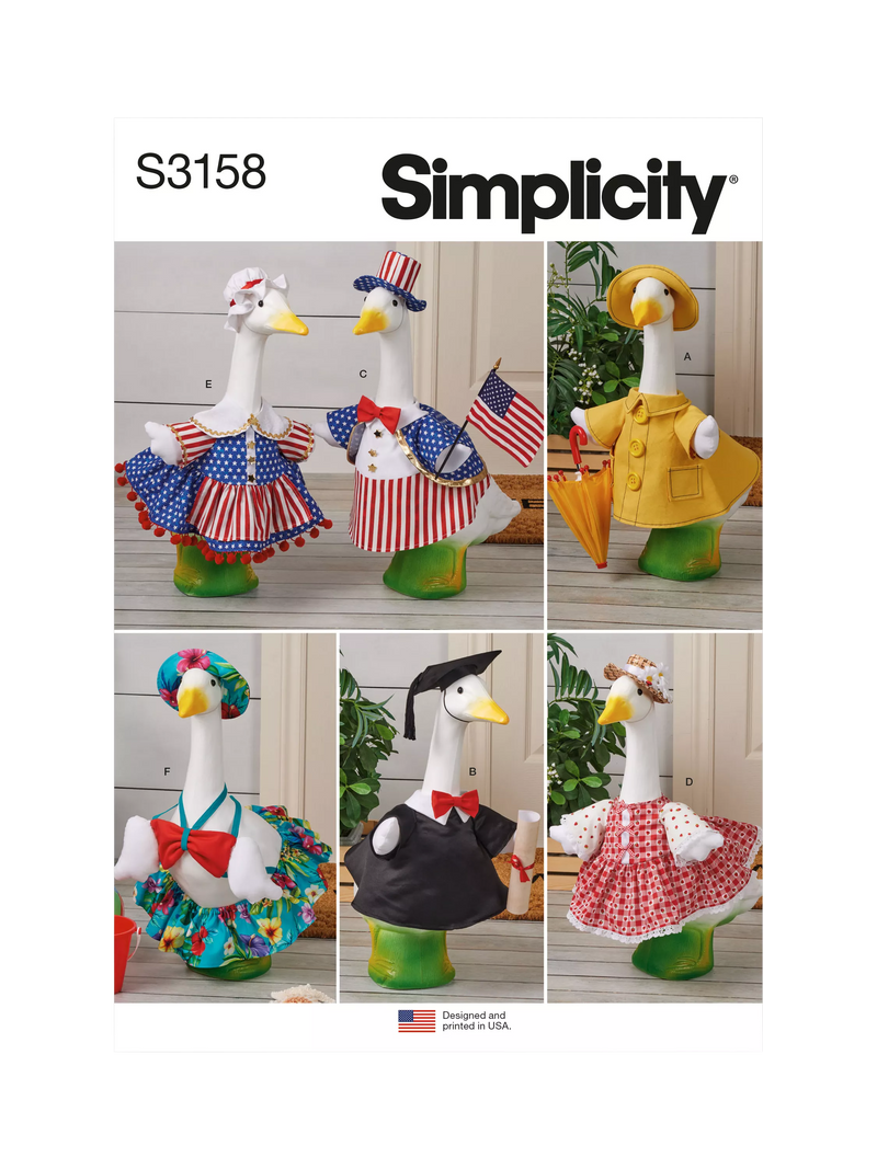 Simplicity geese outfits sewing pattern 59cm, UK version