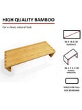 Osco natural bamboo monitor shelf 50cm (British brand)