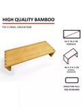 Osco natural bamboo monitor shelf 50cm (British brand)