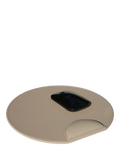Osco faux leather mouse pad light taupe, imported from the UK