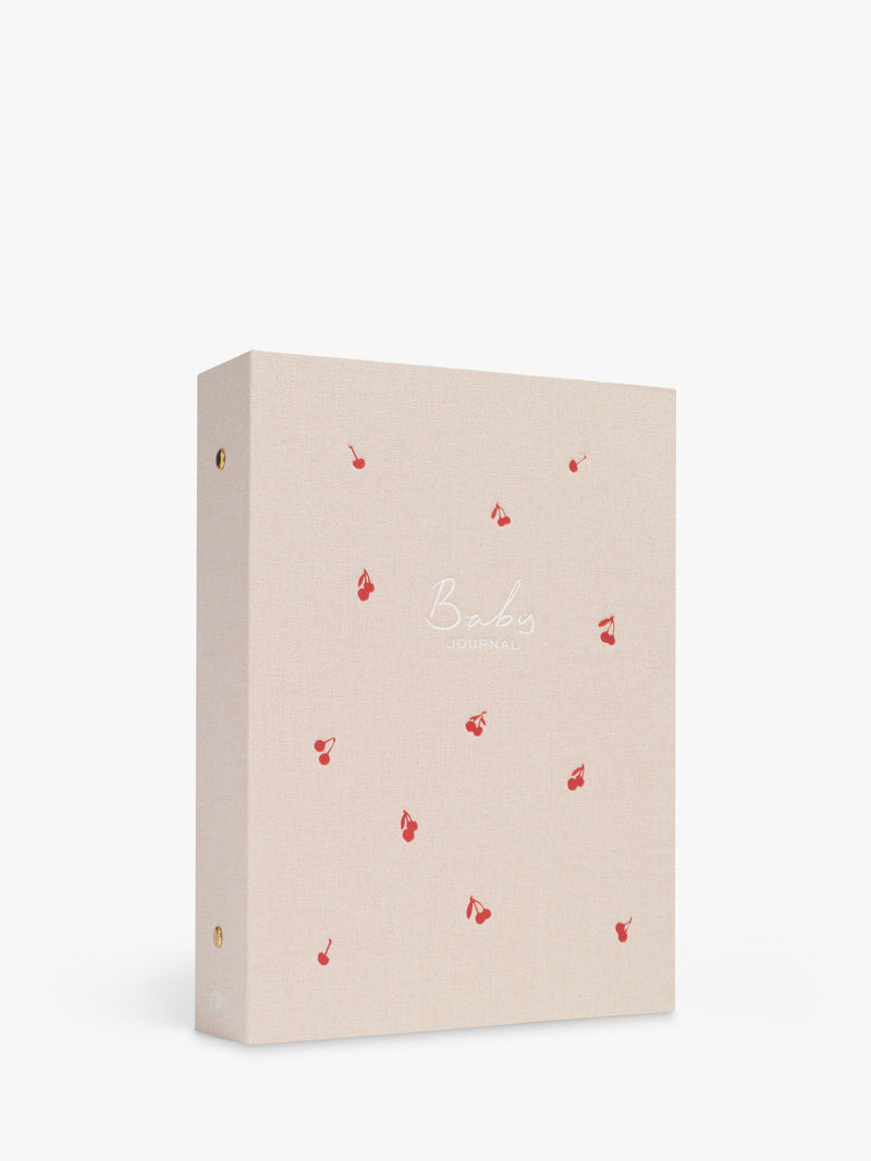 Papier baby journal Cherries binder 192 pages - British product