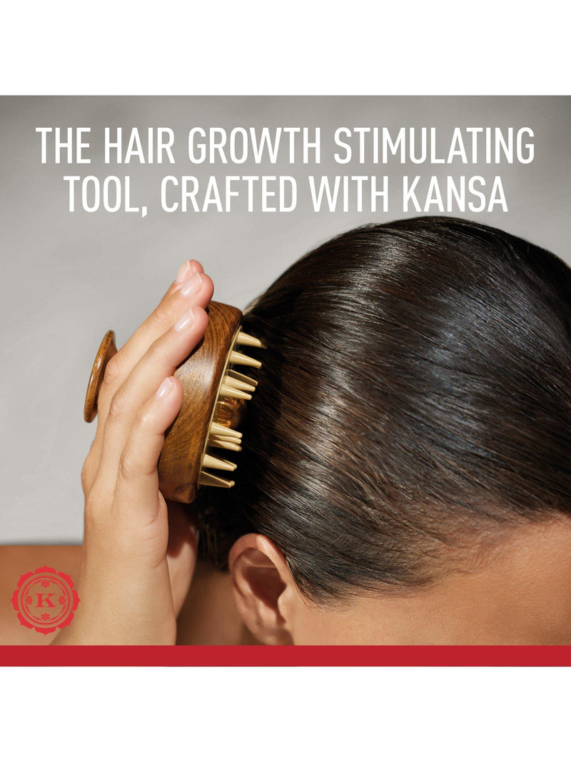 Kama Ayurveda Kansa scalp brush - British product
