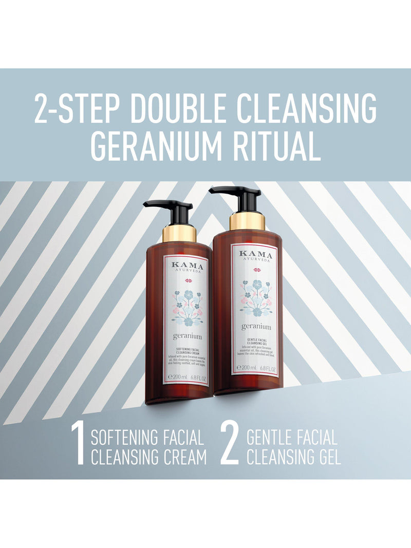 Kama Ayurveda geranium cleansing gel for face, 200ml, UK version