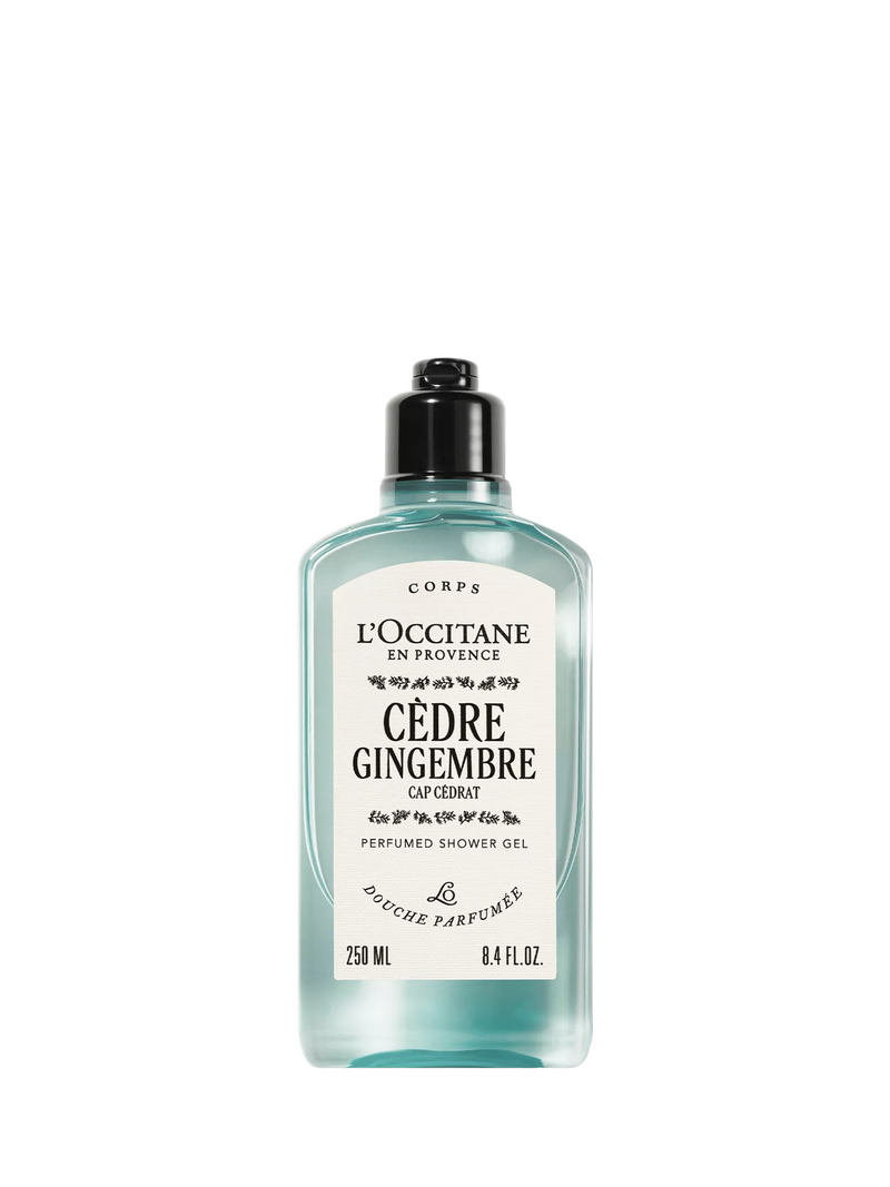 L'OCCITANE Cèdre Gingembre perfumed shower gel 250ml, UK version