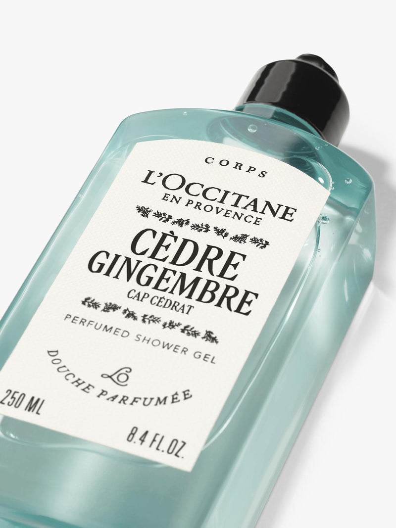 L'OCCITANE Cèdre Gingembre perfumed shower gel 250ml, UK version