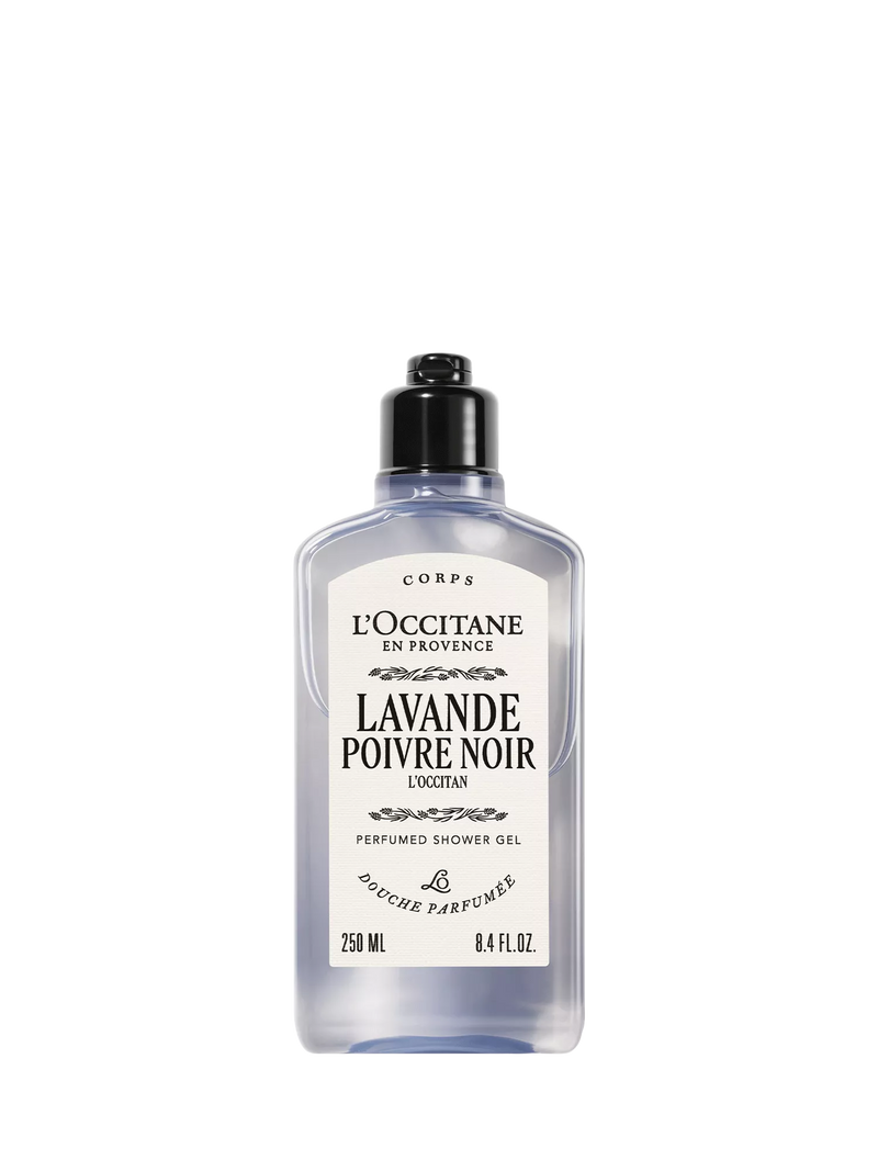 L'OCCITANE Lavande Poivre Noir shower gel 250ml, imported from the UK