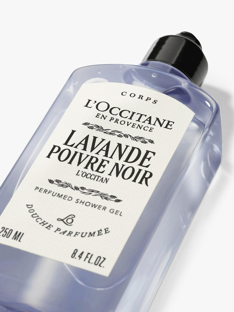 L'OCCITANE Lavande Poivre Noir shower gel 250ml, imported from the UK
