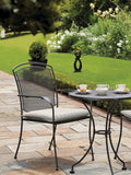 KETTLER grey striped garden dining armchair cushion - British product