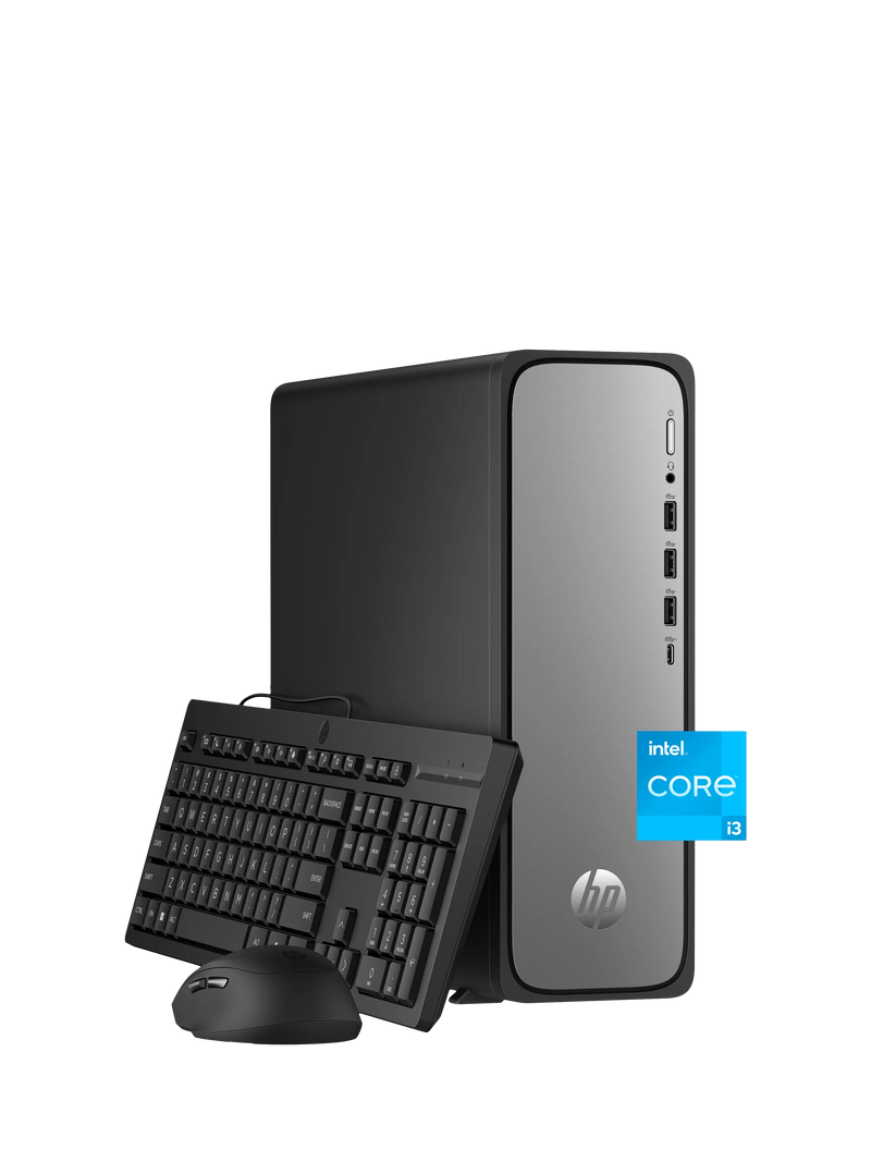HP slim desktop PC i3 8GB 512GB, imported from the UK