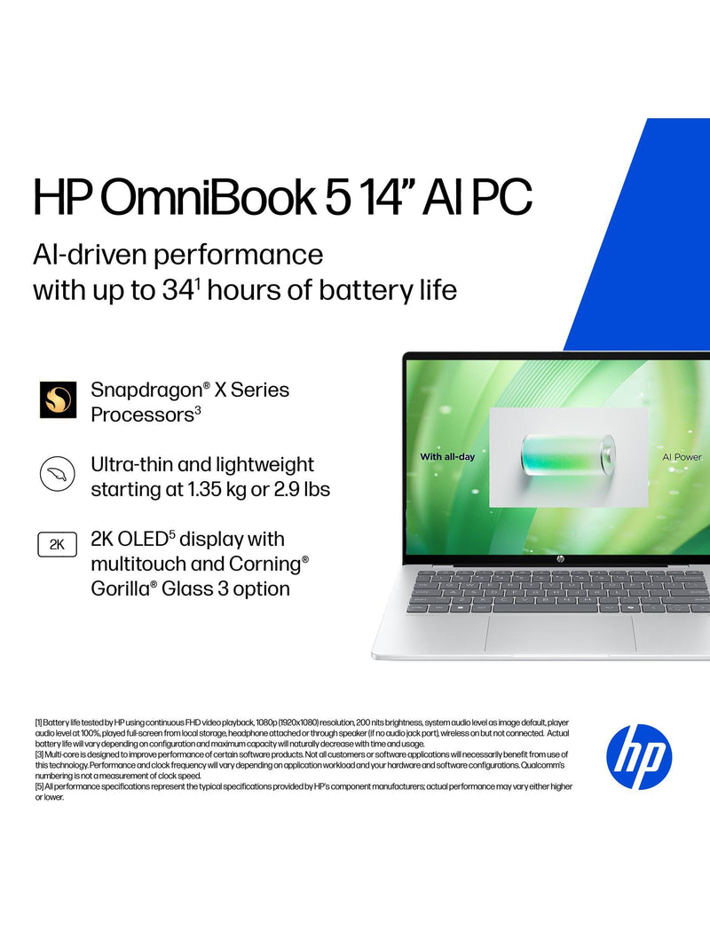 HP OmniBook 5 laptop 14-inch (British brand)