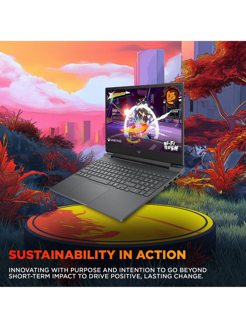 HP Victus 15 gaming laptop Mica Silver 15.6 inch (British brand)