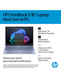 HP OmniBook 5 laptop 16-inch 2K Sky Blue, UK version