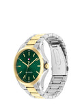 Tommy Hilfiger two-tone bracelet watch with emerald dial (British brand)