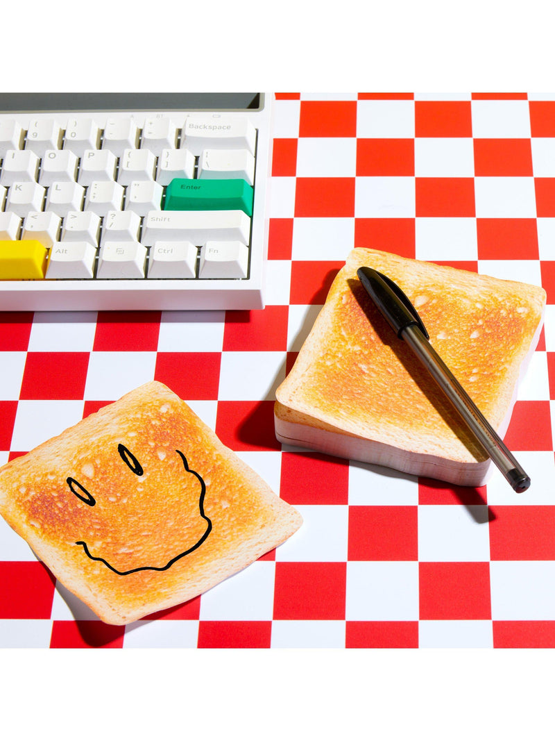 Mustard yellow toasty notepad, imported from the UK