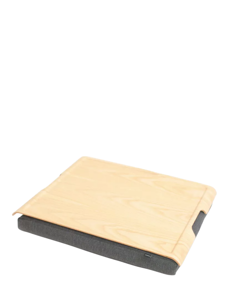 Bosign large anti-slip ash veneer top lap tray 46cm, UK version
