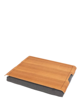 John Lewis Bosign Anti-Slip Large Teak Veneer Top Lap Tray 46cm- Buy online at McGrocer