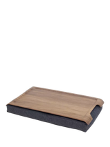 John Lewis Bosign Mini Anti-Slip Walnut Veneer Top Lap Tray, 43cm- Buy online at McGrocer