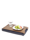Bosign mini anti-slip walnut veneer lap tray 43cm, imported from the UK