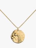 Monica Vinader gold zodiac pendant necklace, UK version