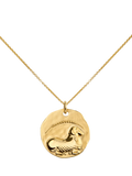 Monica Vinader gold zodiac pendant necklace, UK version