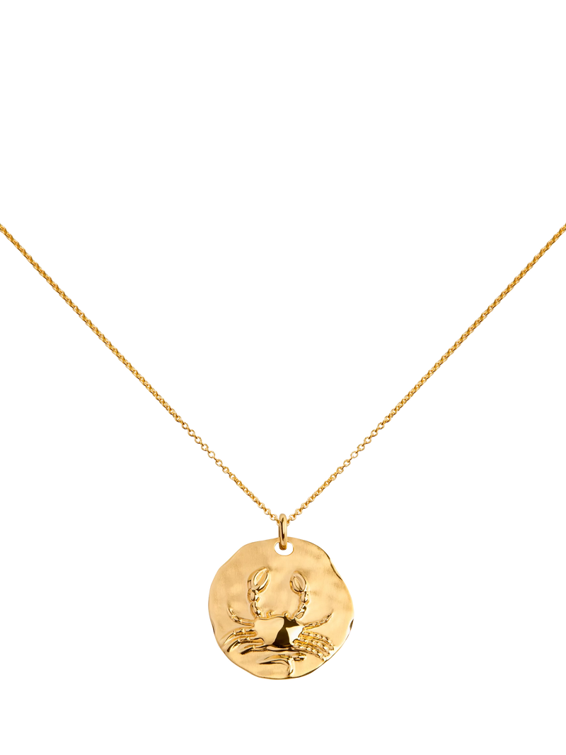 Monica Vinader Zodiac Pendant Necklace, Gold