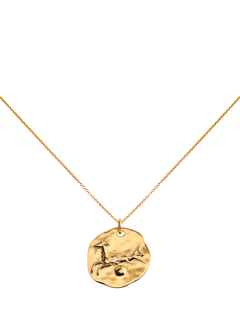 Monica Vinader Zodiac Pendant Necklace, Gold