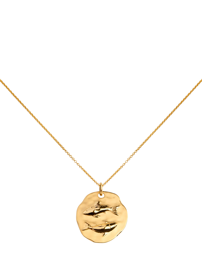 Monica Vinader Zodiac Pendant Necklace, Gold