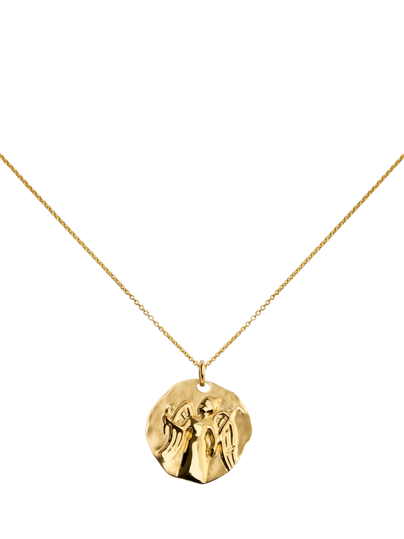 Monica Vinader Zodiac Pendant Necklace, Gold