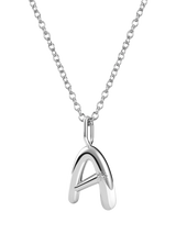 John Lewis DPT Antwerp Diamond Initial Charm Necklace, Silver- Buy online at McGrocer