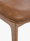 Swyft oak maple leather dining chair set of 2 (British brand)