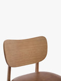 Swyft oak maple leather dining chair set of 2 (British brand)