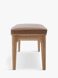Swyft Dining Bench Oak/Maple Leather 140cm (British brand)