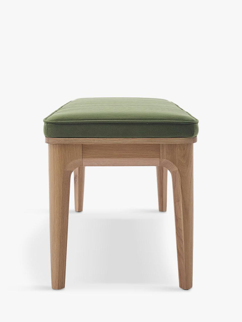 Swyft Model 01 dining bench in Oak/Velvet Vine (British brand)