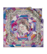 Harrods Bvlgari Silk Polychroma Venus Scarf 90cm x 90cm- Buy online at McGrocer
