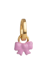 John Lewis ENAMEL Copenhagen Baby Bow Charm in Yellow Gold- Buy online at McGrocer