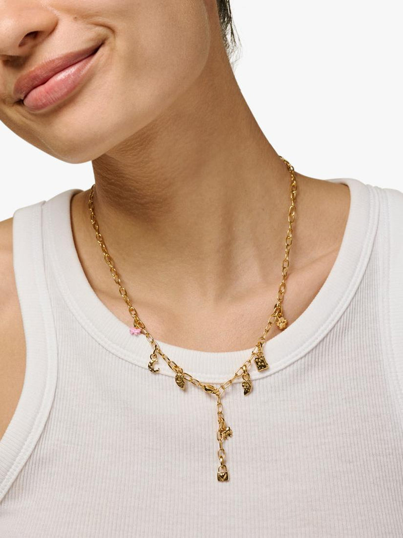 ENAMEL Copenhagen Baby Bow Charm 6x7mm in yellow gold, UK version