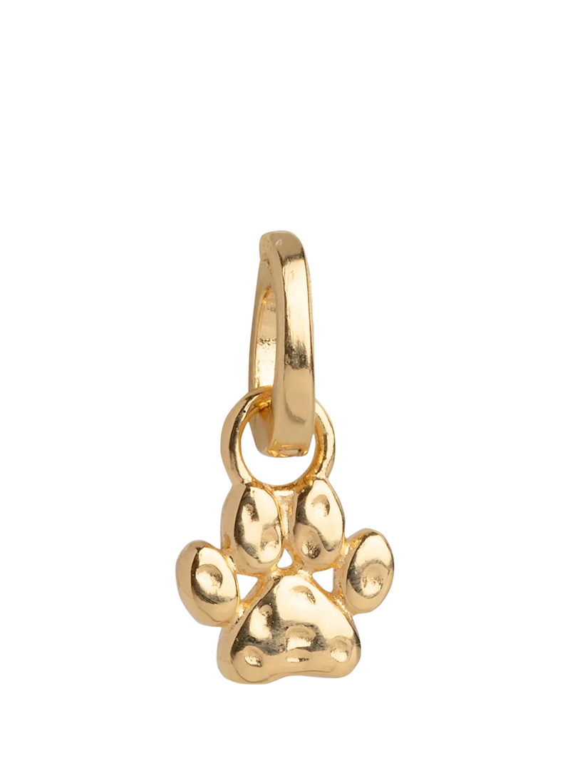 ENAMEL Sweet Paw Charm yellow gold gold plated, UK version