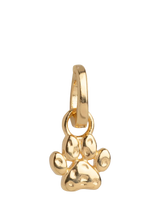 John Lewis ENAMEL Copenhagen Sweet Paw Charm, Yellow Gold, Gold Plated Charm- Buy online at McGrocer