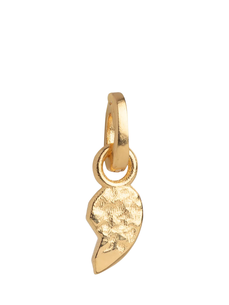 ENAMEL Copenhagen split twin heart charm yellow gold - British product