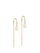 John Lewis ENAMEL Copenhagen Eleanor Drop Earrings Yellow Gold- Buy online at McGrocer