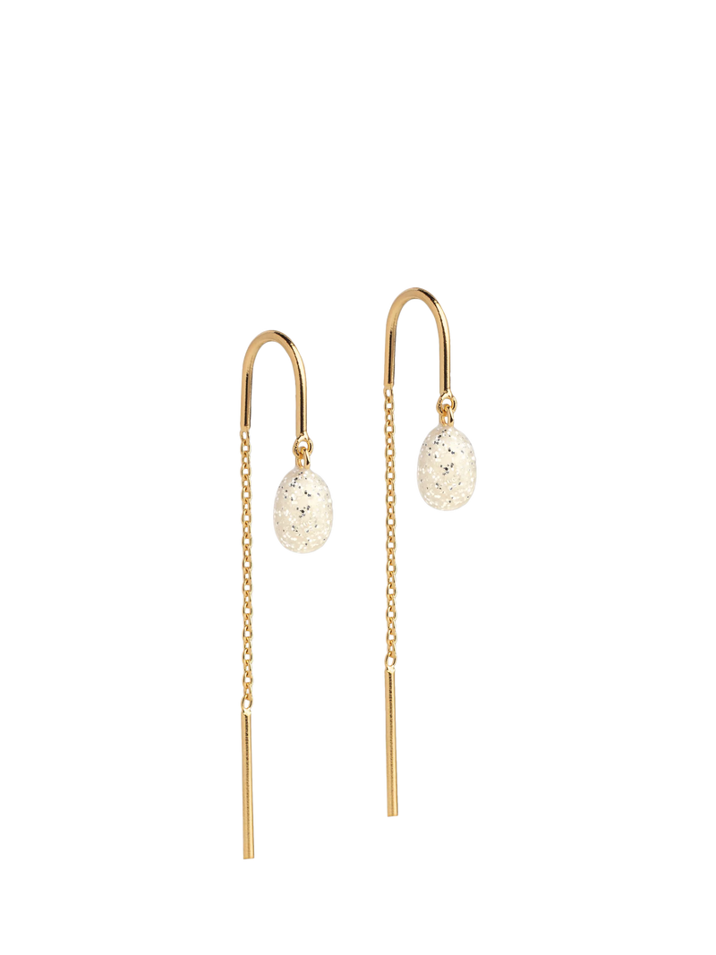 ENAMEL Copenhagen Eleanor drop earrings yellow gold - British product