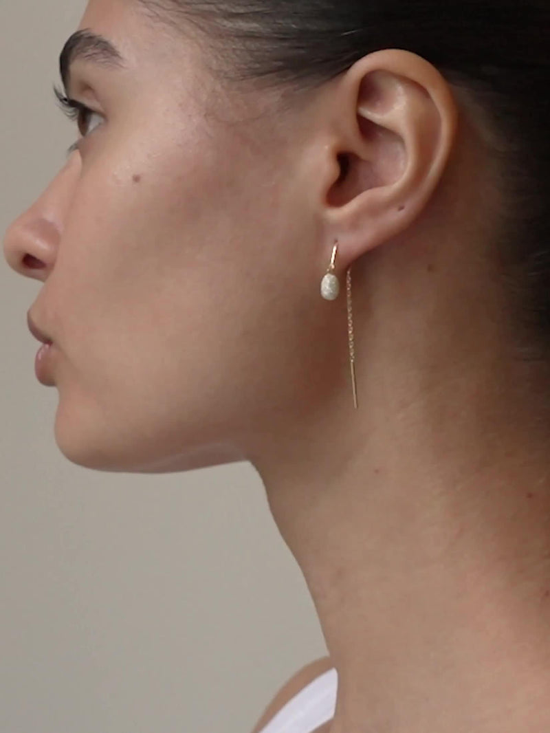 ENAMEL Copenhagen Eleanor drop earrings yellow gold - British product