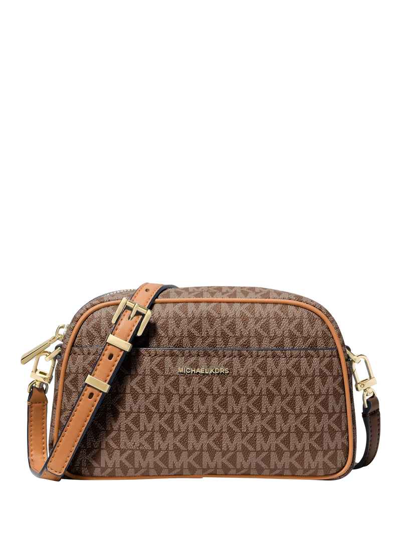 Michael Kors Jetset Logo crossbody bag brown/acorn (British brand)