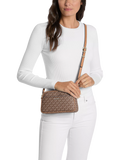 Michael Kors Jetset Logo crossbody bag brown/acorn (British brand)