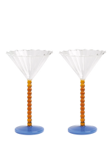John Lewis &k Amsterdam Perle Coupe Glasses, Set of 2, Amber- Buy online at McGrocer